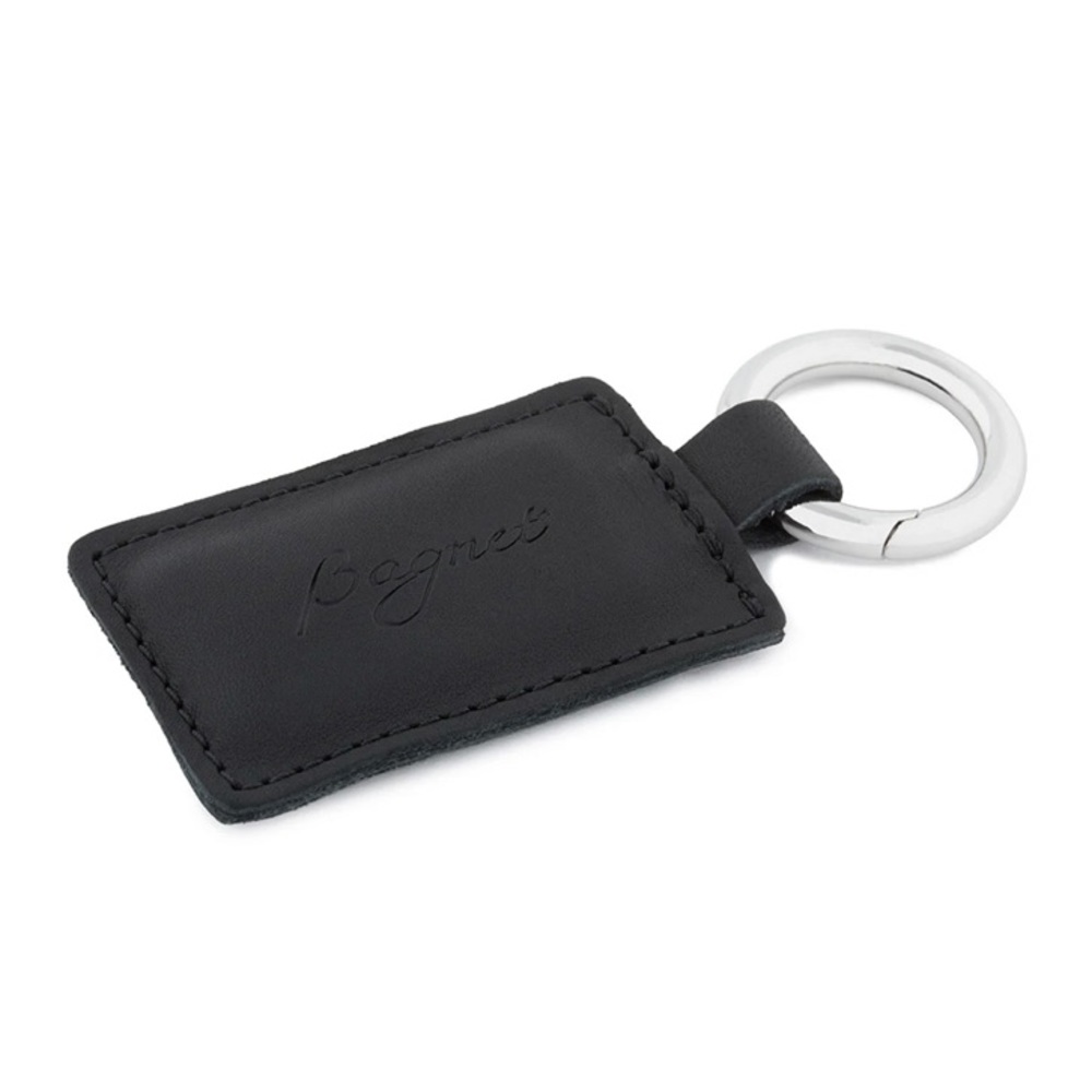 Bagnet Black Leather Handbag Magnet Keychain